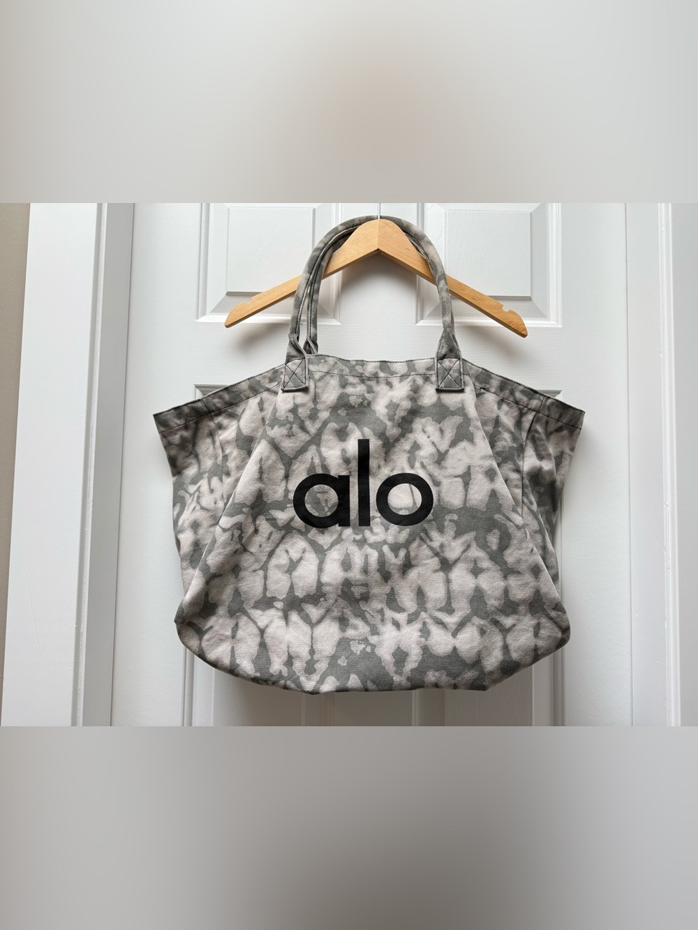 ALO cotton canvas shopper tote